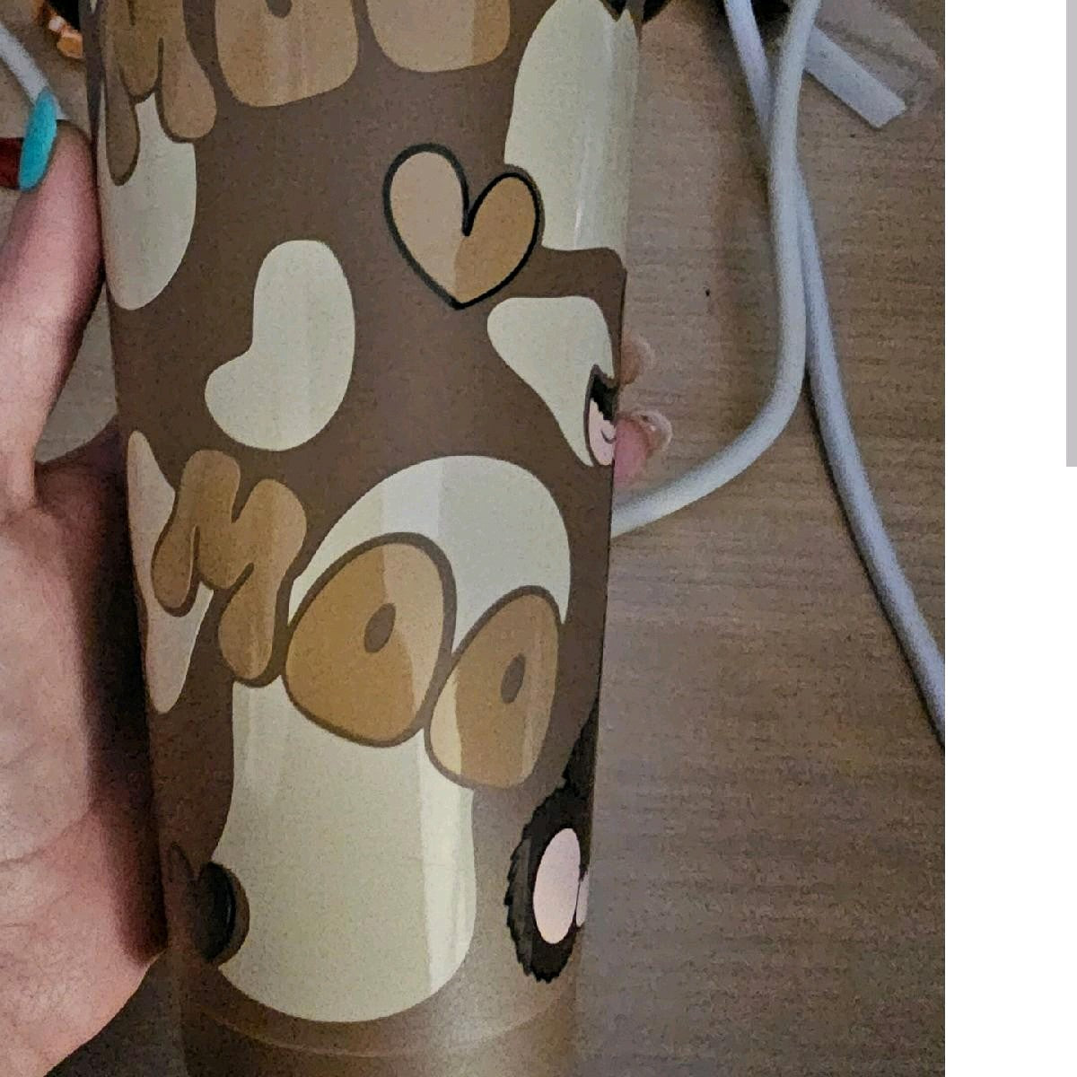 beautiful Highland cow 24oz cold cup