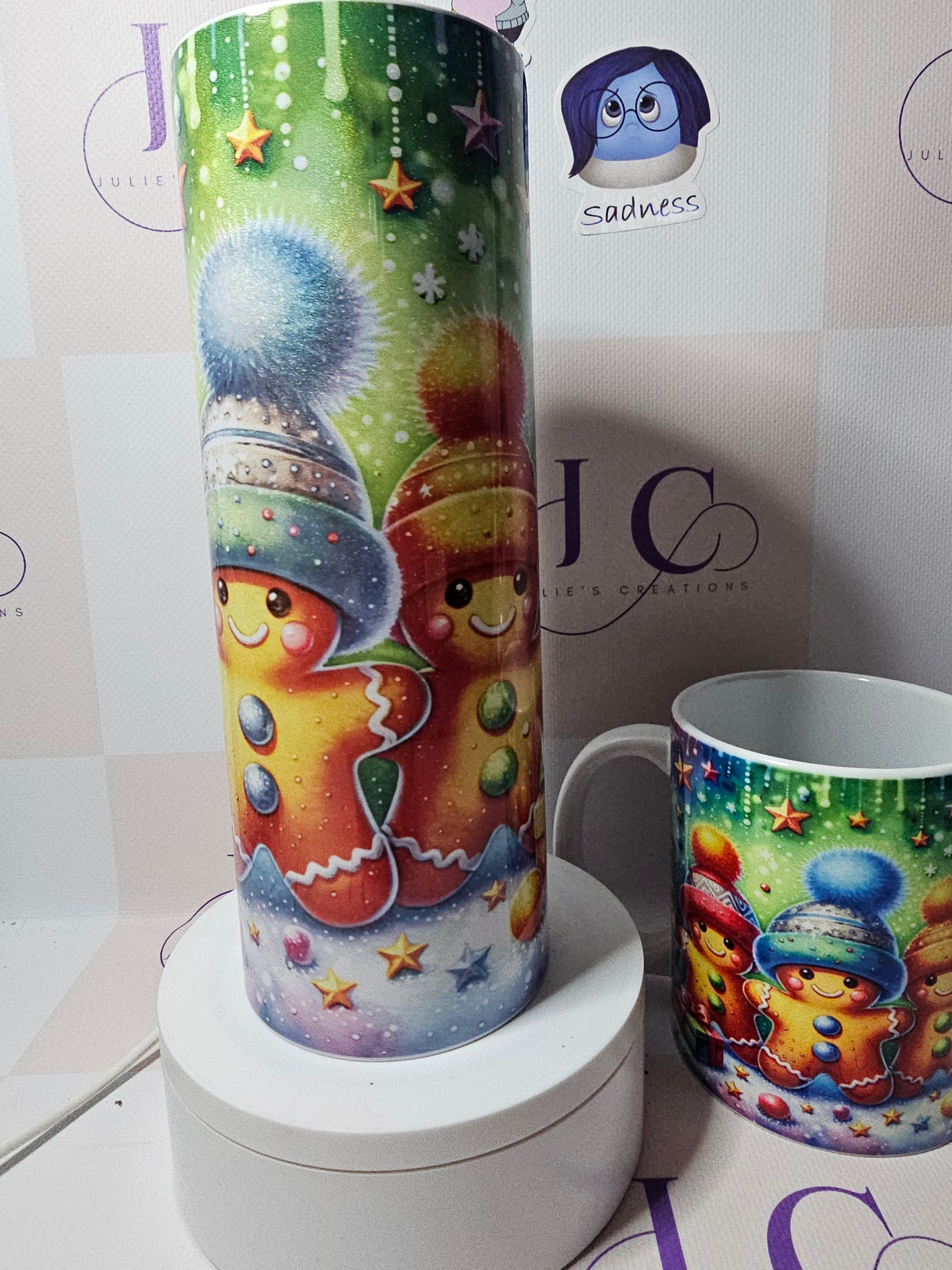 Cute Gingerbread Tumbler and Mug