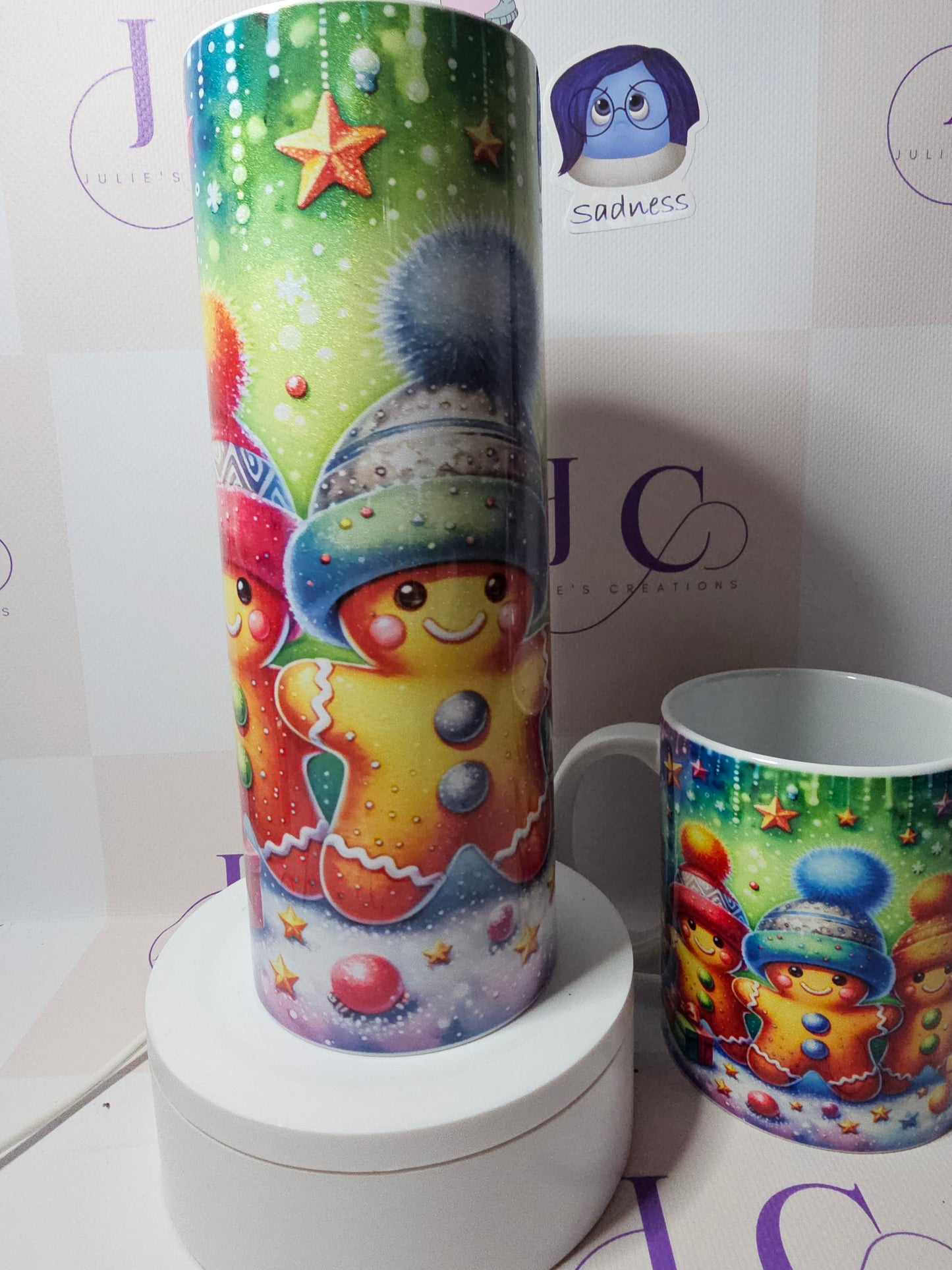 Cute Gingerbread Tumbler and Mug