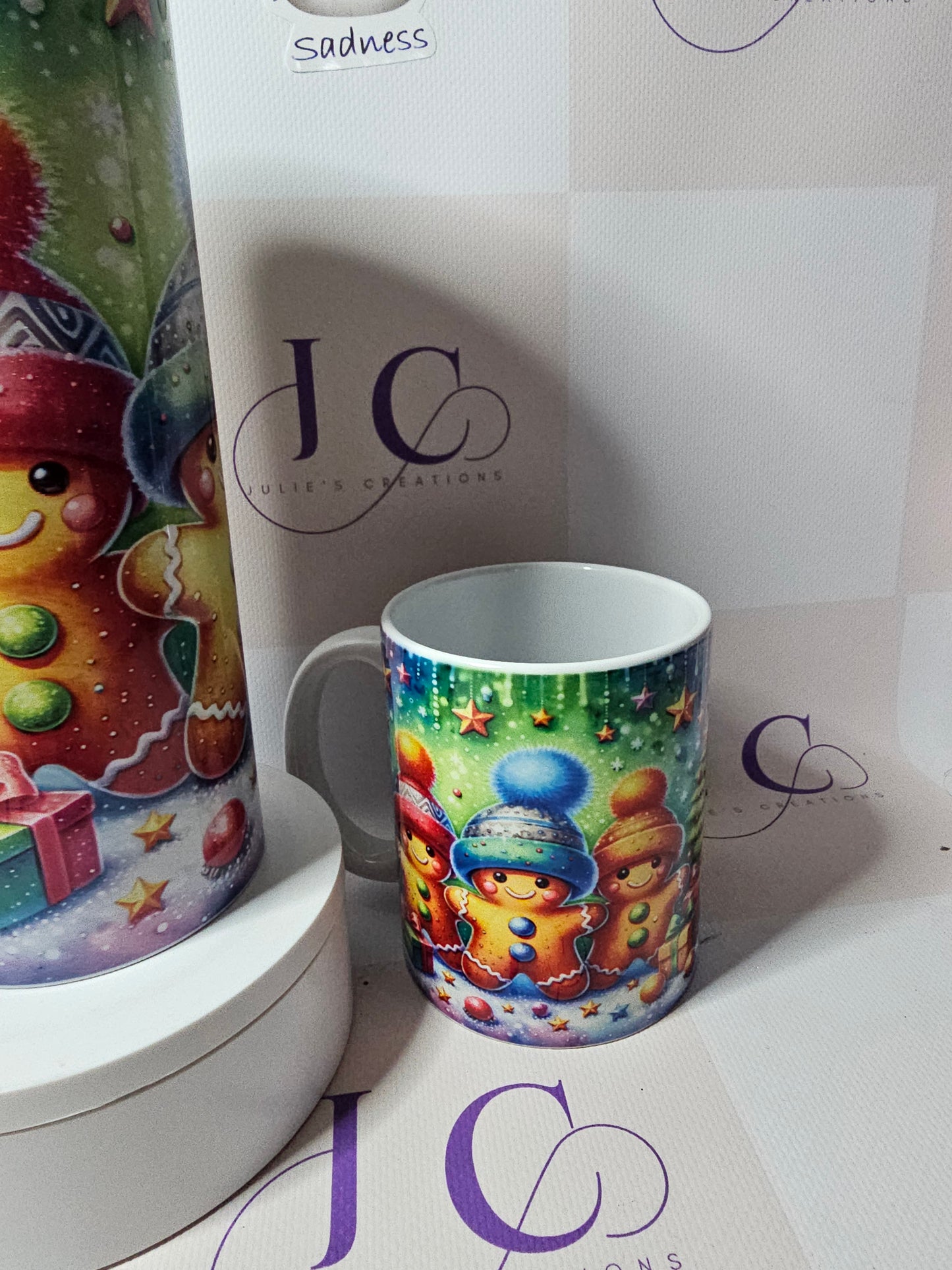 Cute Gingerbread Tumbler and Mug
