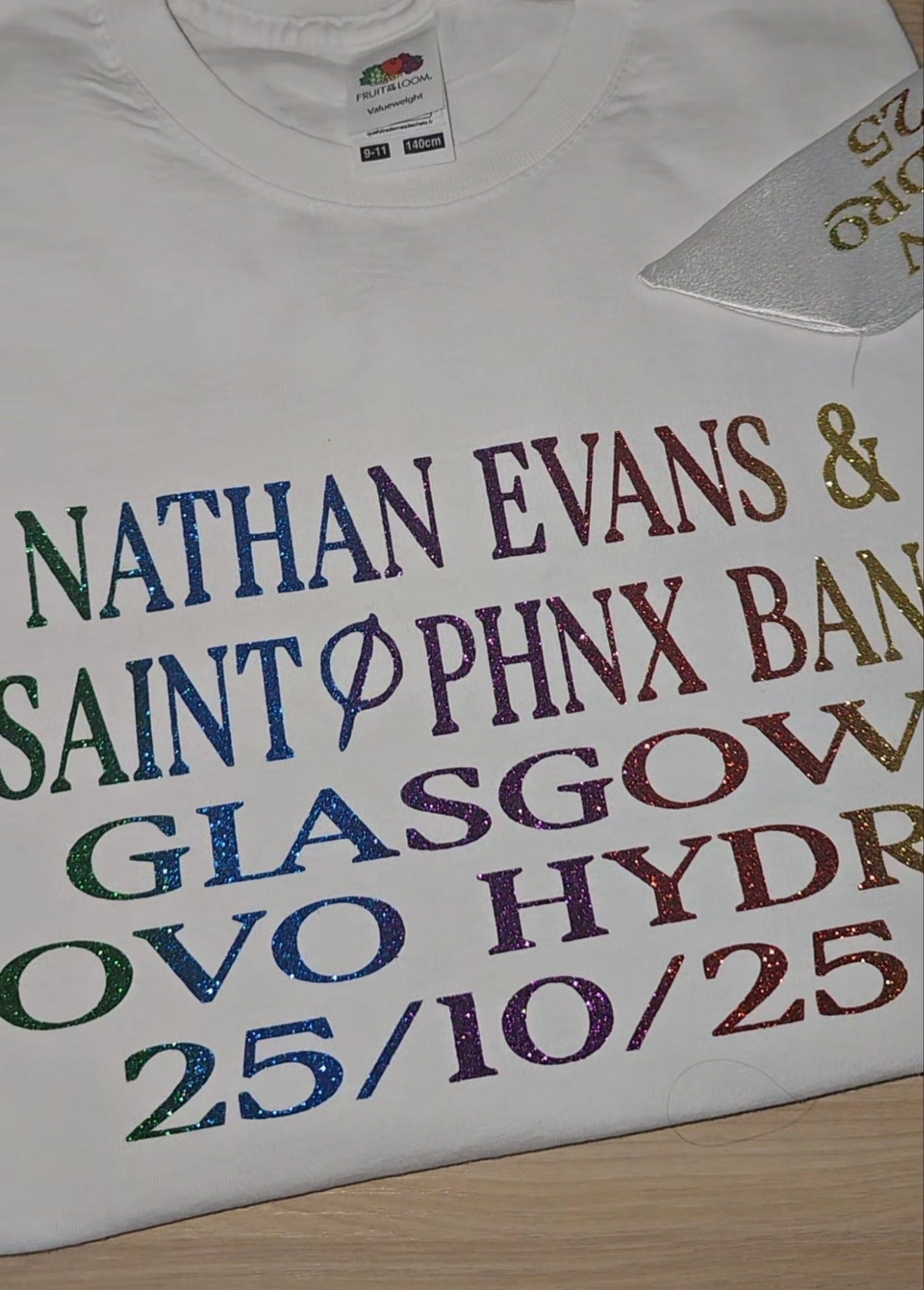 Nathan Evans kids concert t shirt