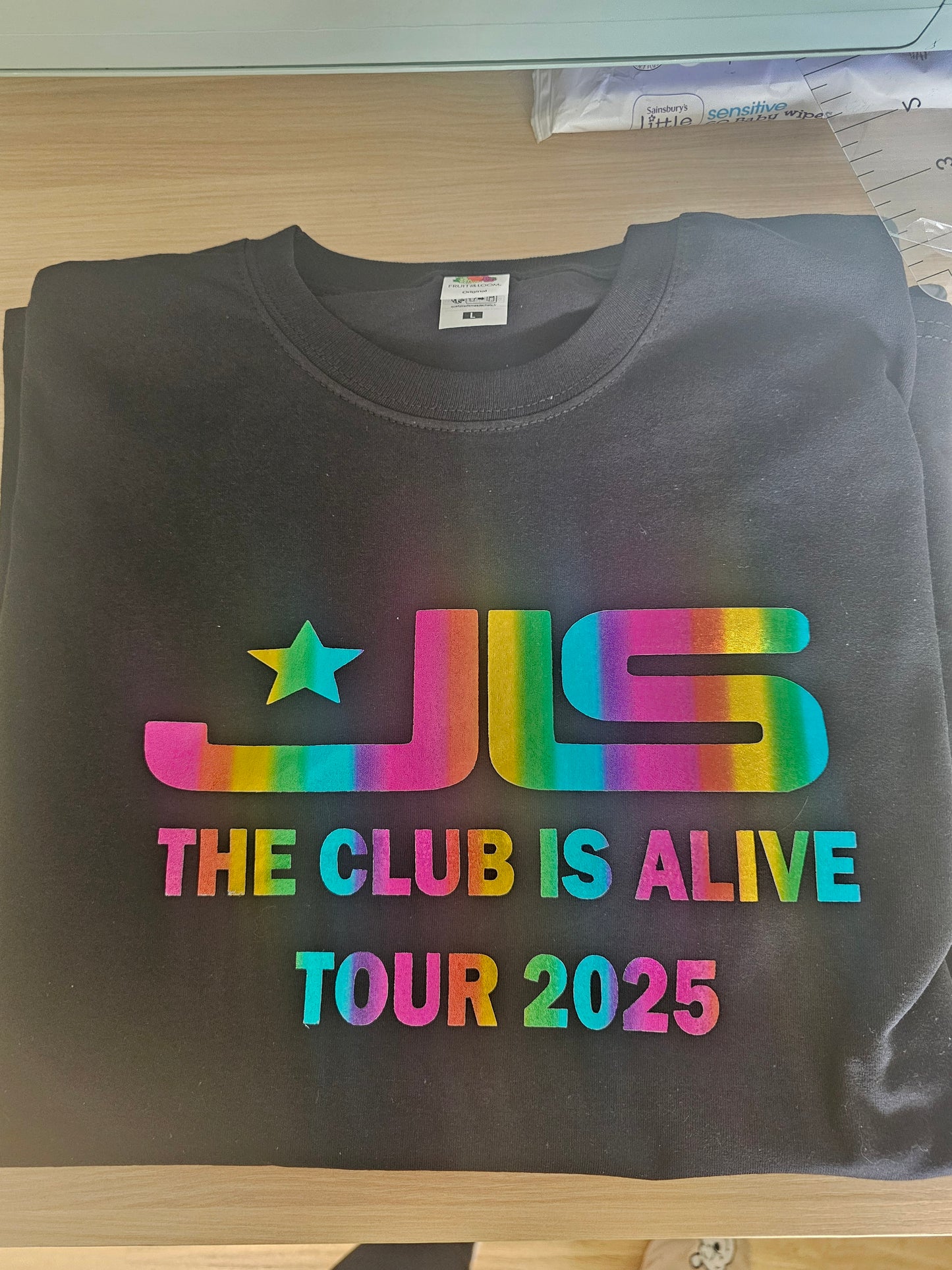 JLS the club is alive tour tshirt