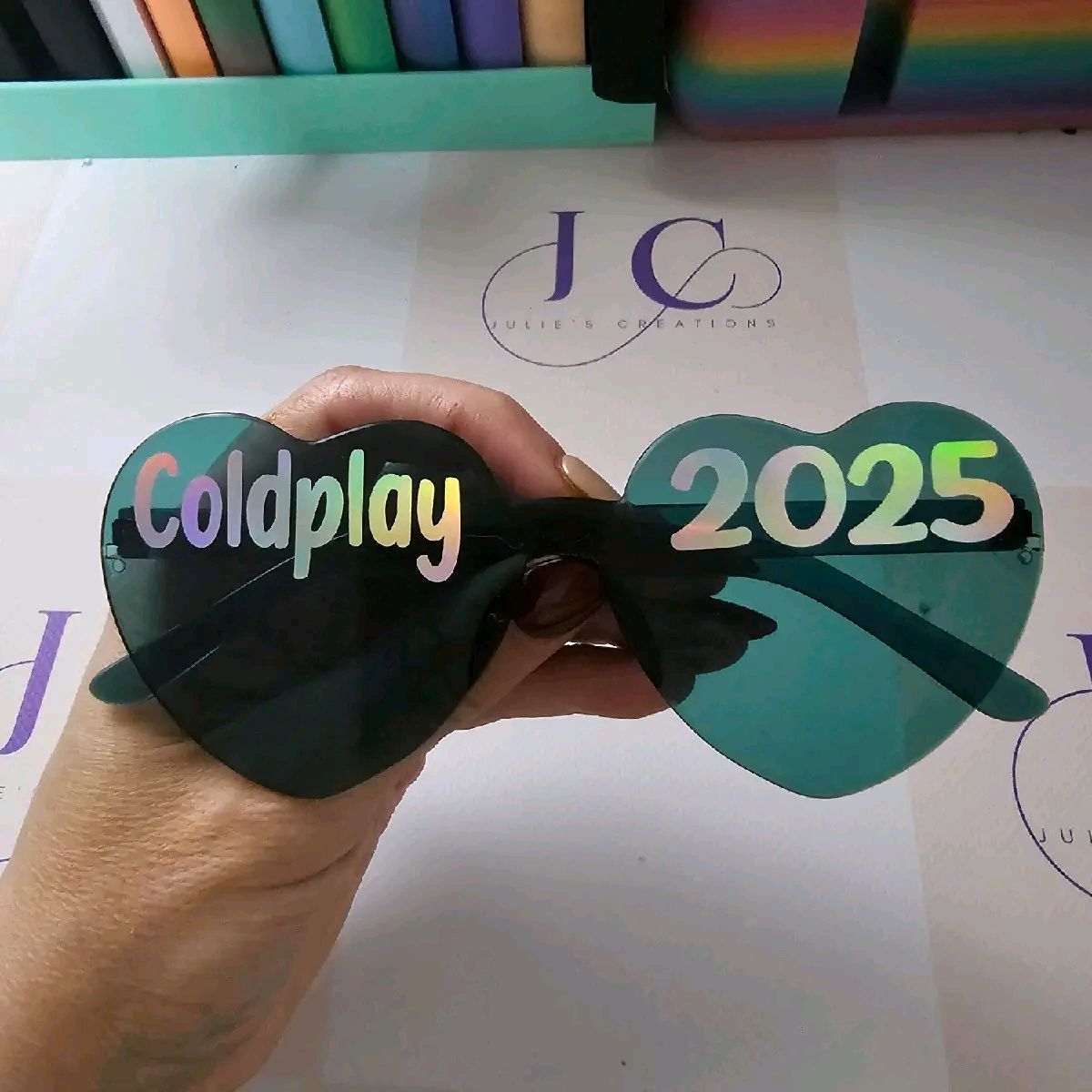 Coldplay concert glasses
