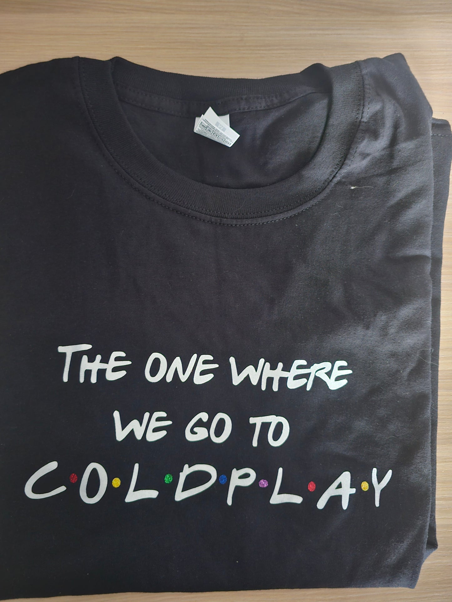 The one where we go to Coldplay tshirt