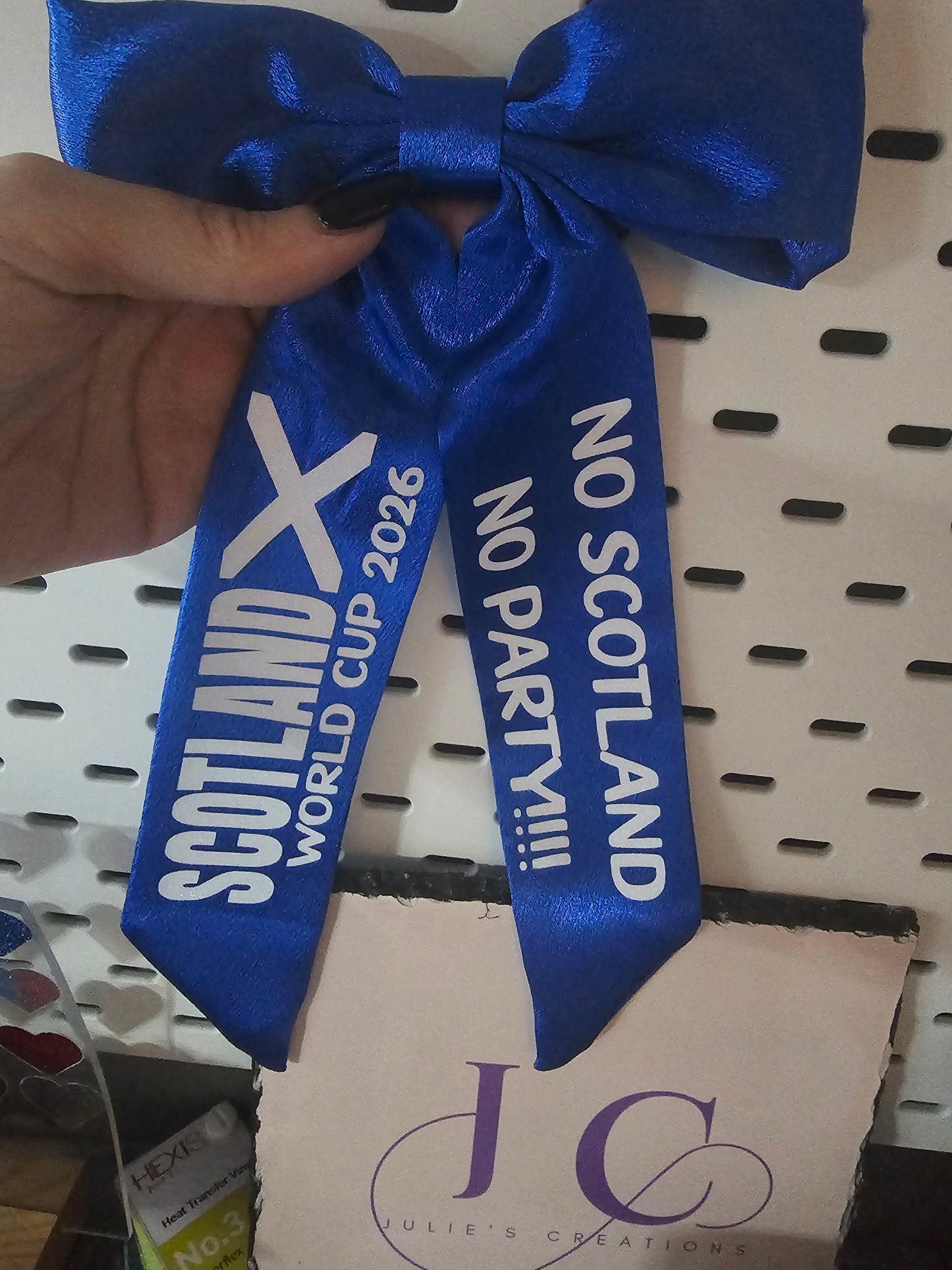 Scotland world cup hair bow