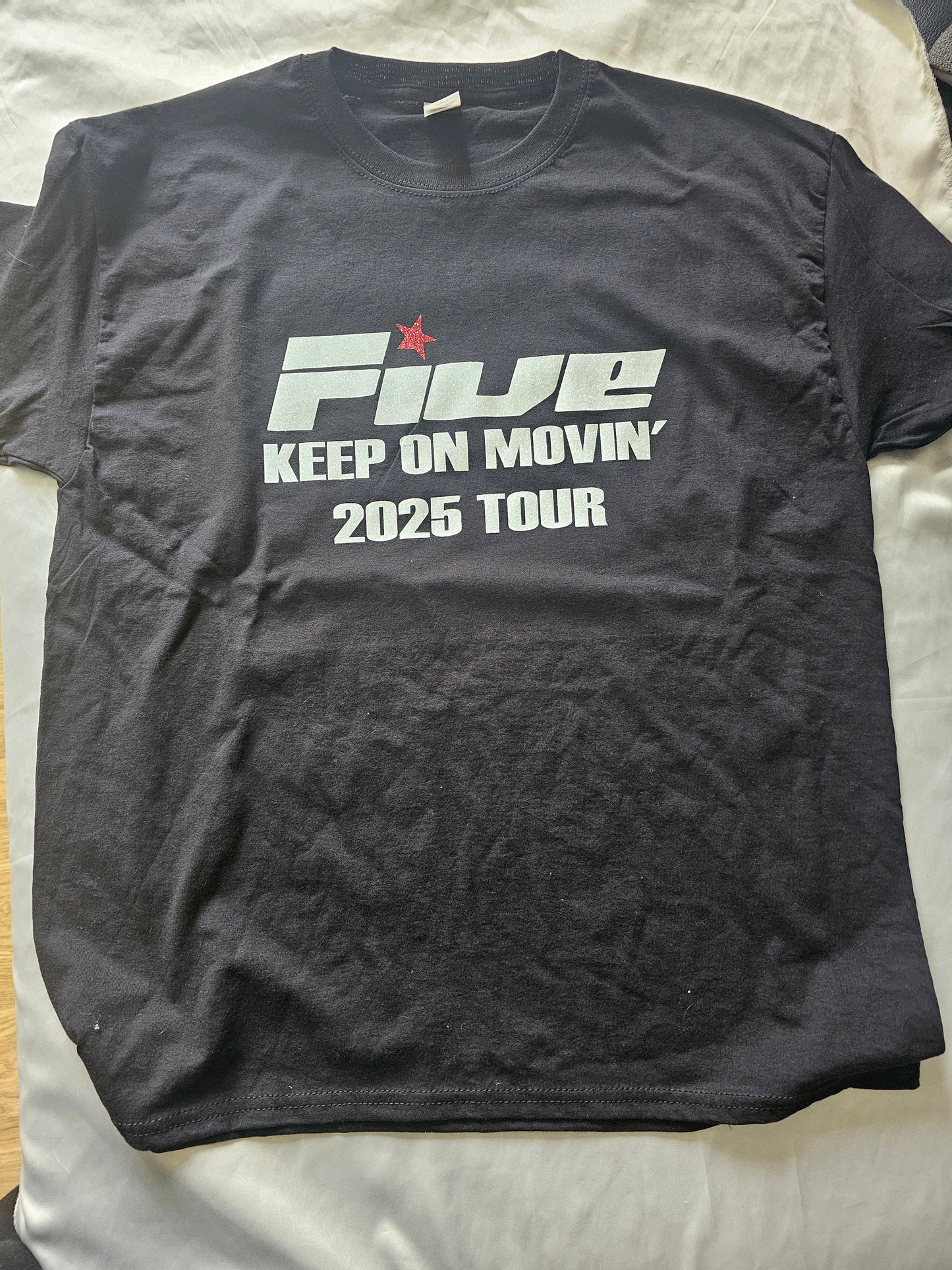 Five keep on movin tour 2025 tshirt