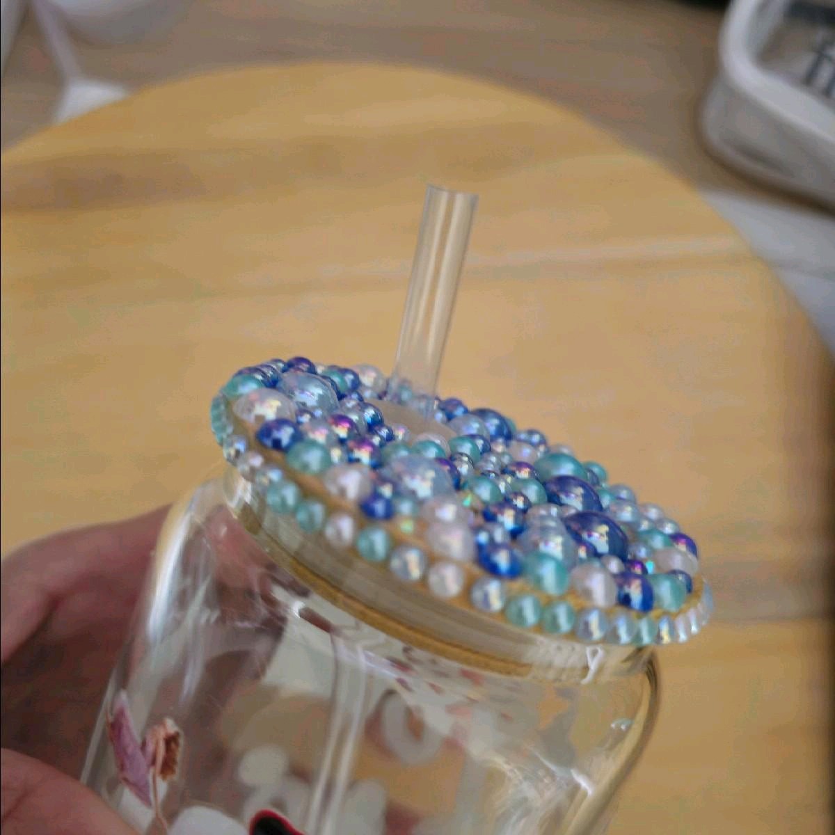 taylor swift 1989 16oz libbey glass with rhinestone lid