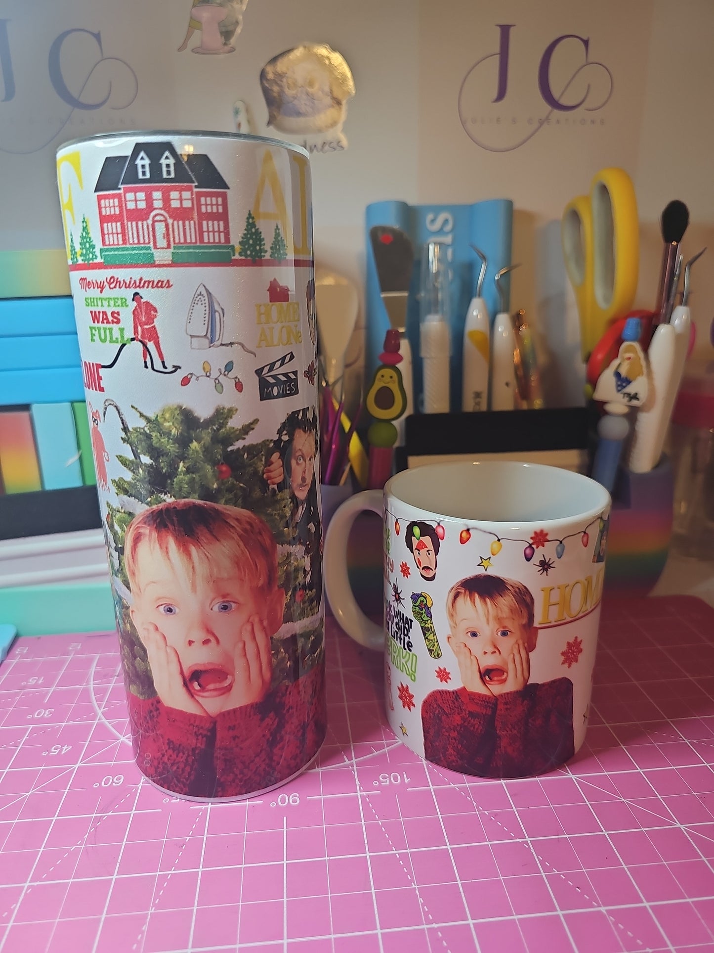 Home Alone Inspired 20oz Tumbler and 11oz Mug - Perfect for Hot or Cold Drinks