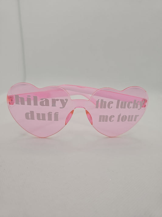Hilary duff concert glasses