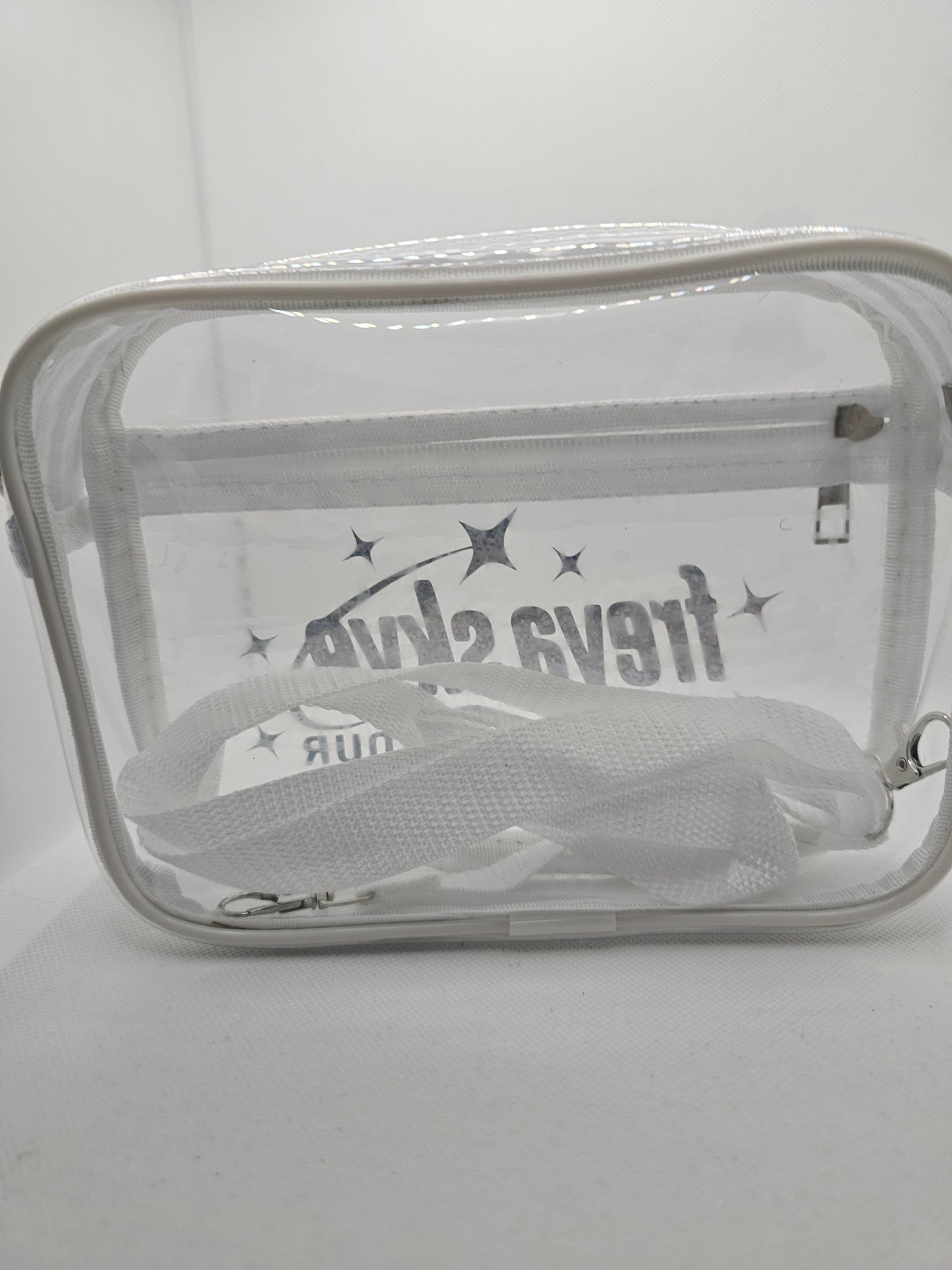 Freya Skye Stars Align Tour Concert Bag - Clear Transparent Design with Zip Closure for Easy Access