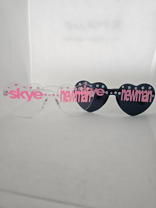 Skye Newman Concert Heart Shaped Sunglasses