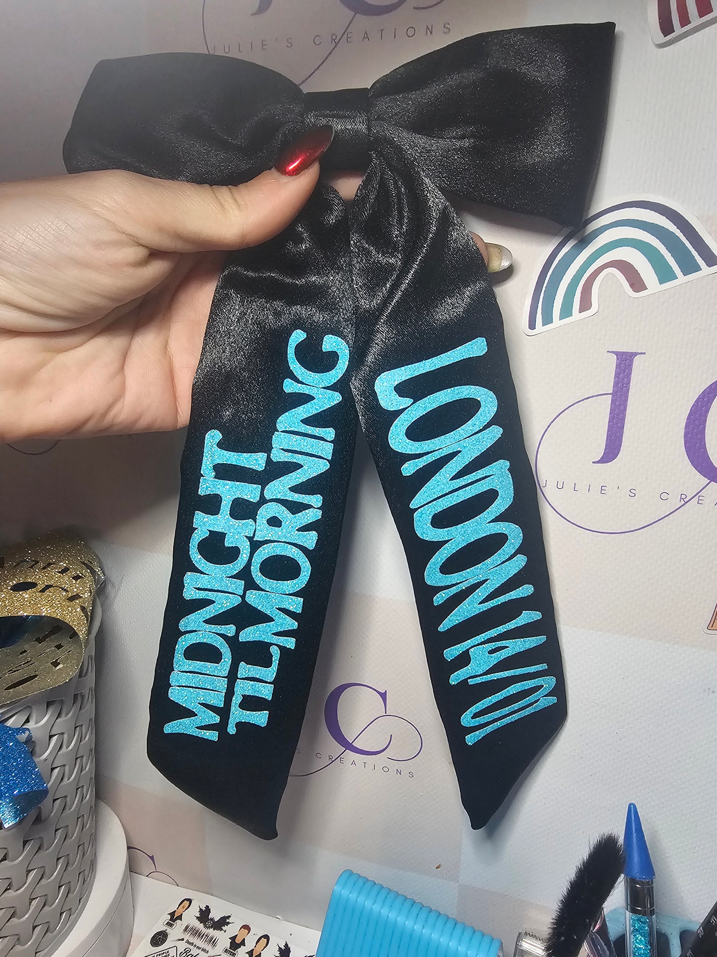 Midnight till morning concert hair bow