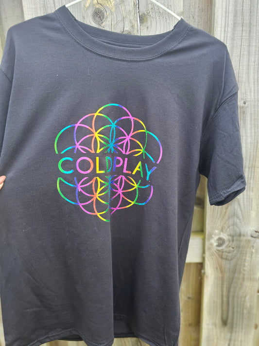 Coldplay concert tshirt