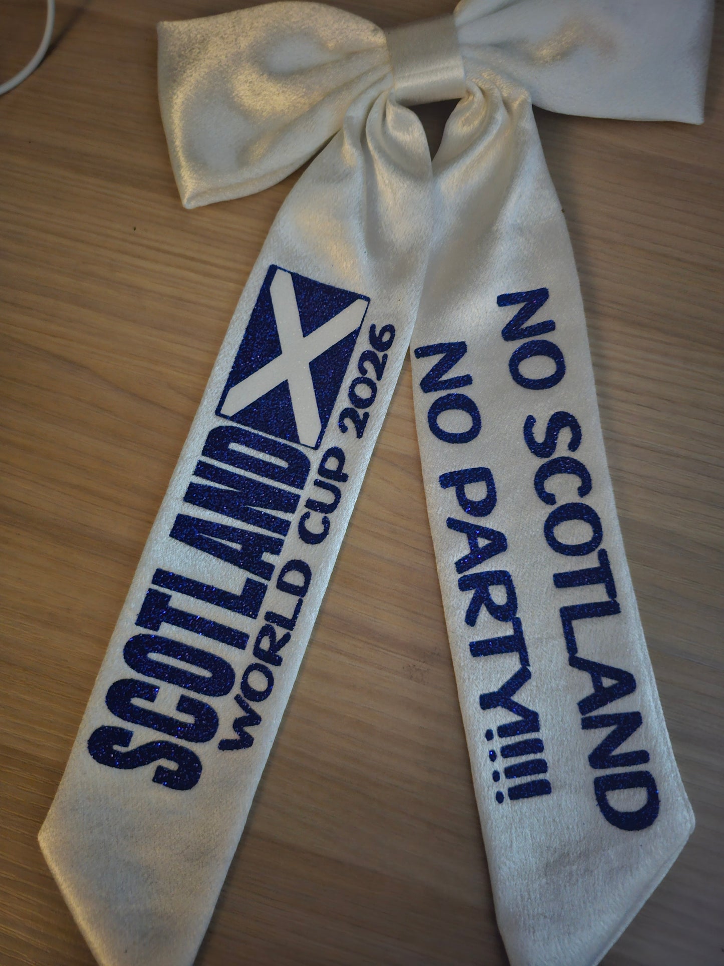 Scotland world cup hair bow