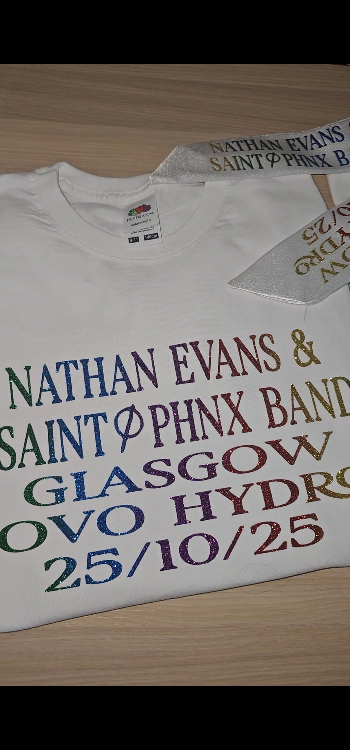 Nathan Evans kids concert t shirt
