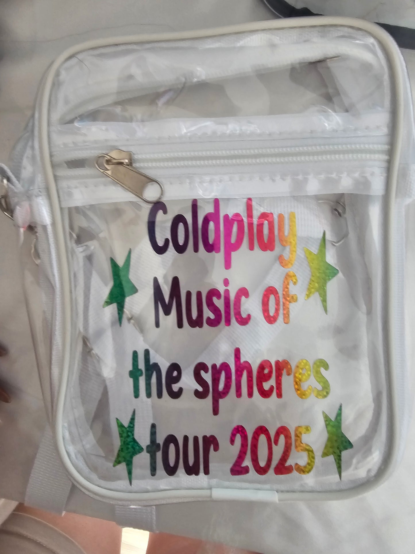 Coldplay stadium approved size concert bag