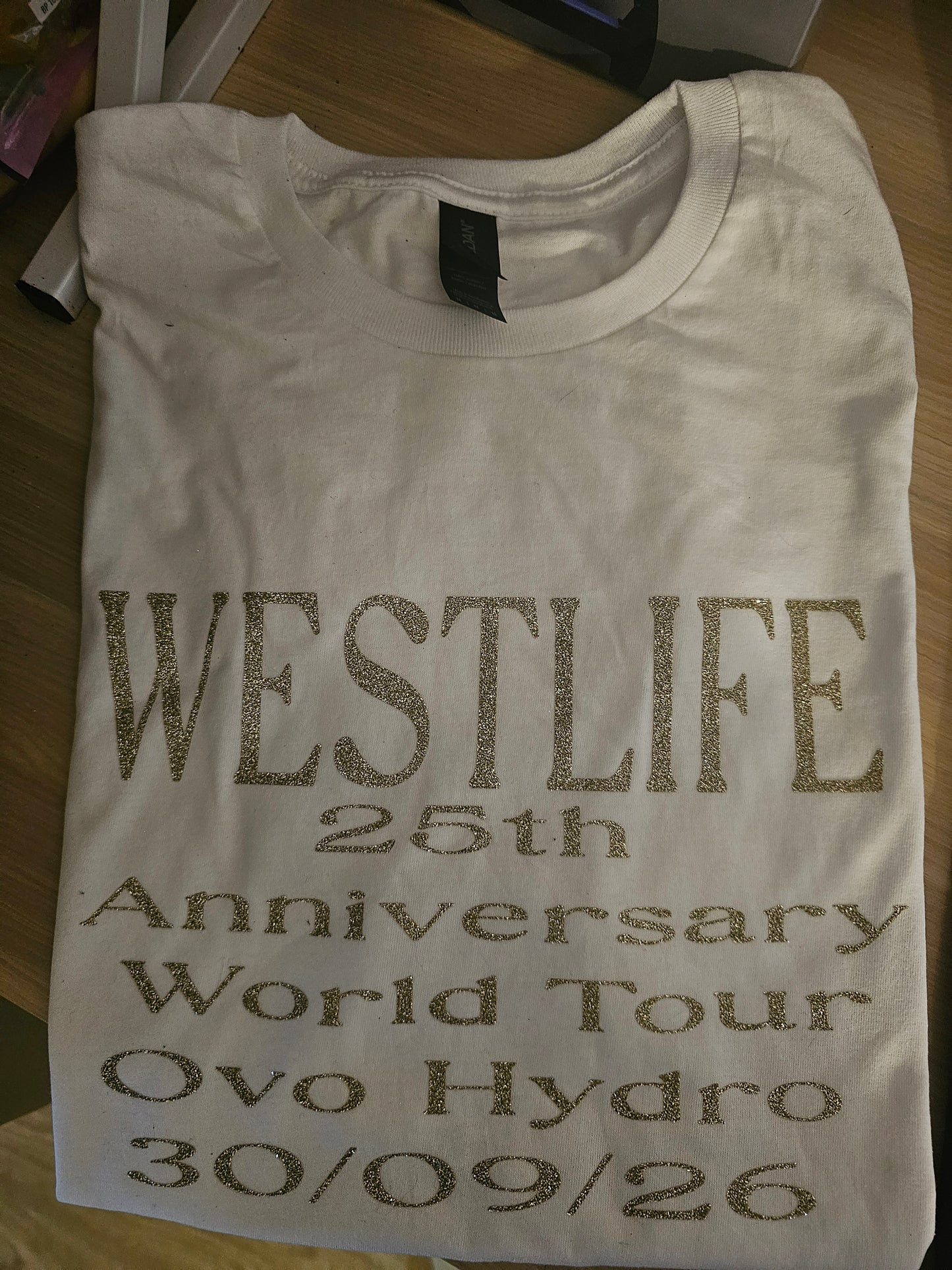 Westlife 25th anniversary tour tshirt