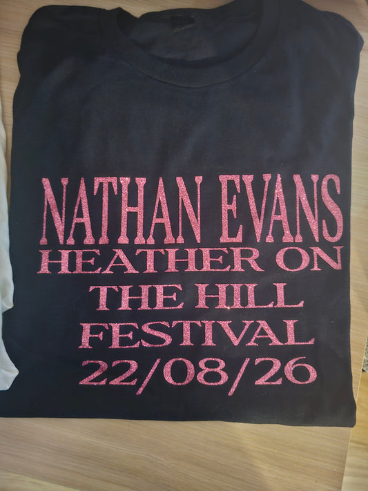 Nathan Evans concert t-shirt