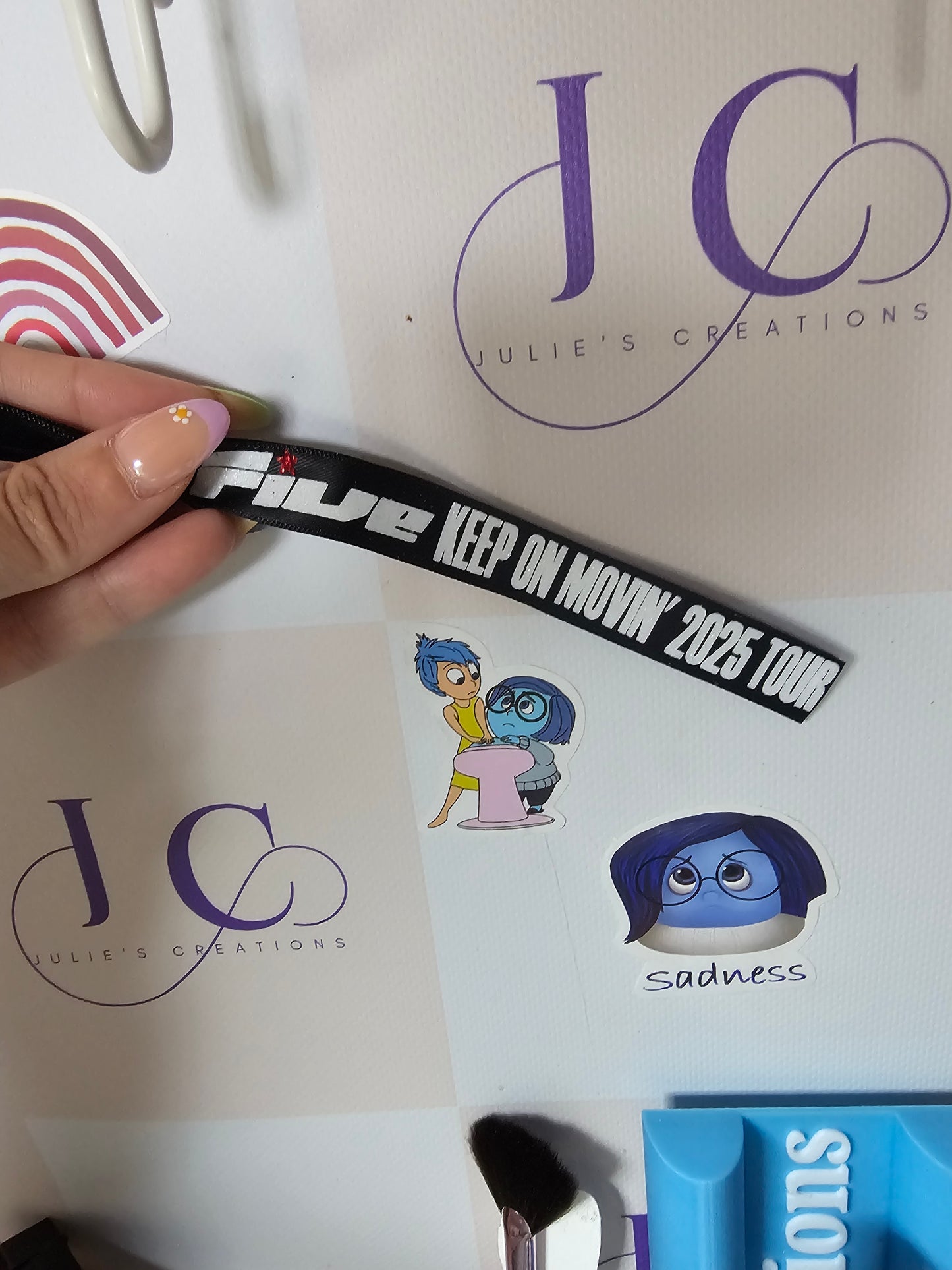 Five keepsake wristband