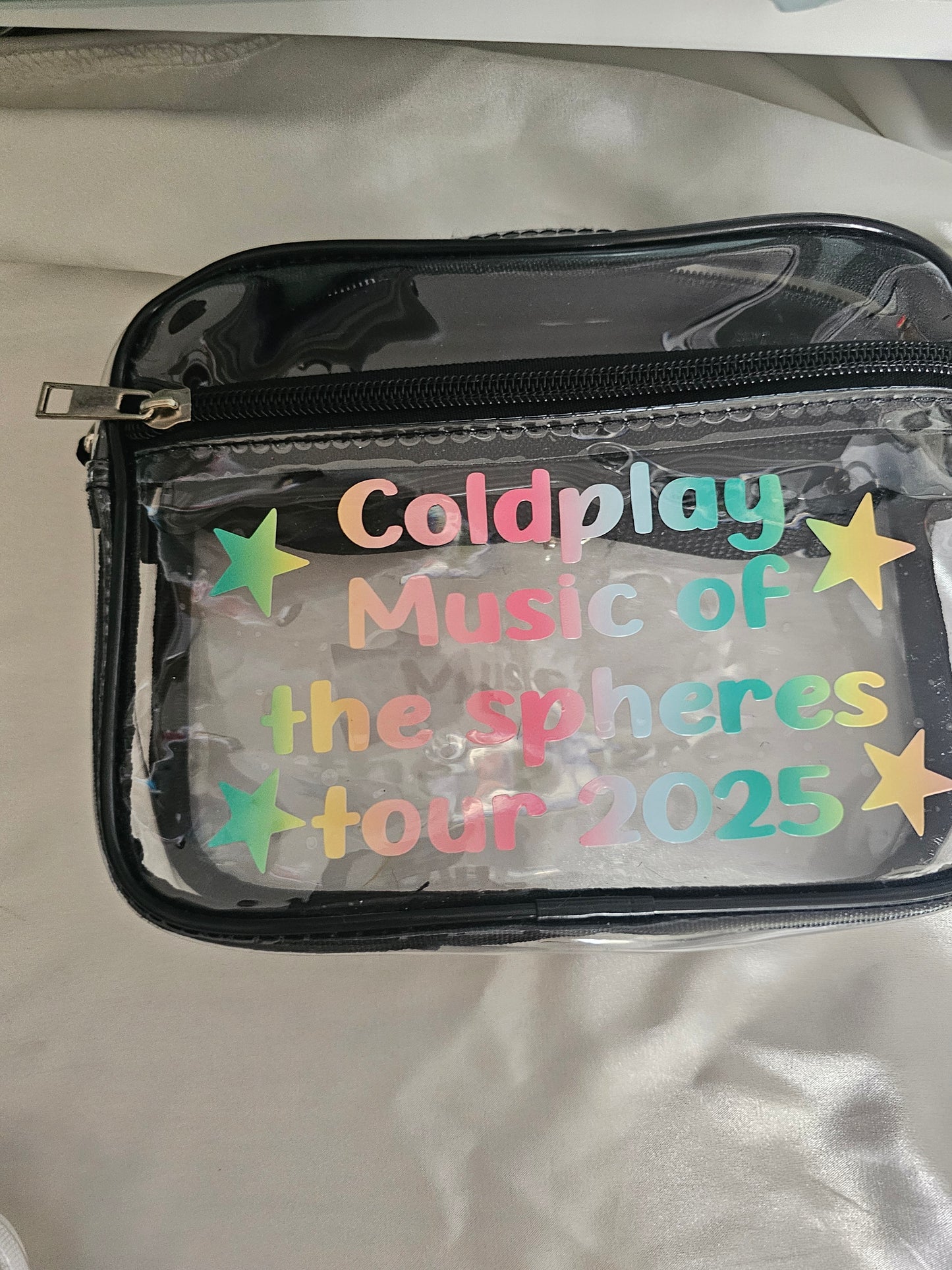 Coldplay stadium approved size concert bag
