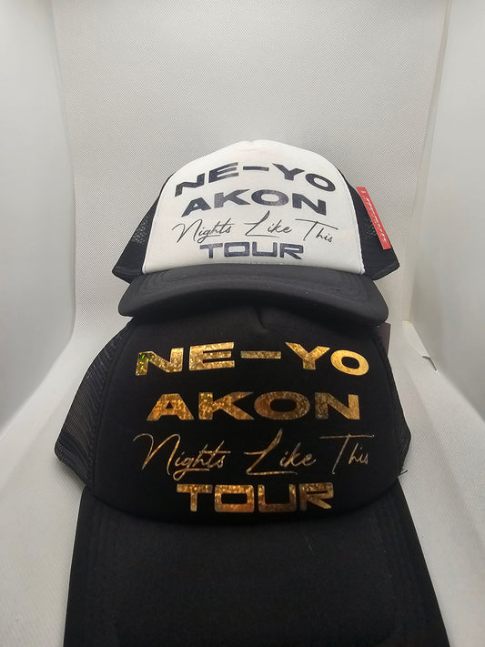 Ne-yo & Akon nights like this Core Detroit ½ mesh truckers cap