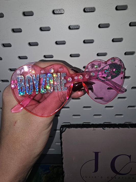 Boyzone Concert Heart-Shaped Sunglasses